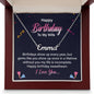 Happy Birthday Custom Name Necklace Gift To My Wife Necklace For Wife Girlfriend Initial Gift for Wife Gift for Husband Wife Wedding Gift
