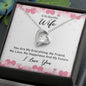 To My Wife Necklace Husband To Wife Bride to be Gift Fiancee Gifts Necklace for Wife Heart Heart Necklace Wedding Day Gift Wife Girlfriend