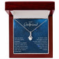 To My Girlfriend Necklace Birthday Gift Rose Gold Fill Wife Soulmate Gift For Couples Love Knot Gift for Girlfriend Gift for Soulmate Soulm