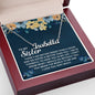 To My Sister Personalized Name Necklace With Message Card Sister Jewelry Mother's Day Gift Sister Gift To My Sister Gift for Soulmate Summe