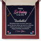 Happy Birthday Custom Name Necklace Gift To My Wife Necklace For Wife Girlfriend Initial Gift for Wife Gift for Husband Wife Wedding Gift
