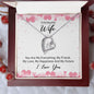 To My Wife Necklace Husband To Wife Bride to be Gift Fiancee Gifts Necklace for Wife Heart Heart Necklace Wedding Day Gift Wife Girlfriend