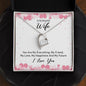 To My Wife Necklace Husband To Wife Bride to be Gift Fiancee Gifts Necklace for Wife Heart Heart Necklace Wedding Day Gift Wife Girlfriend