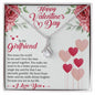 To My Girlfriend Valentines Day Necklace Gift Gift For Girlfriend Christmas Necklace Heart Necklace Promise Necklace Valentines Day Gift.