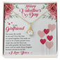 To My Girlfriend Valentines Day Necklace Gift Gift For Girlfriend Christmas Necklace Heart Necklace Promise Necklace Valentines Day Gift.