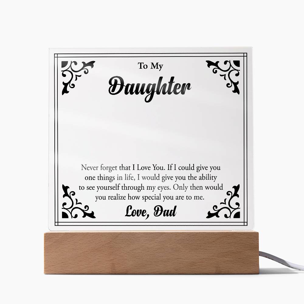 To My Beloved Daughter, Always Shine Bright"