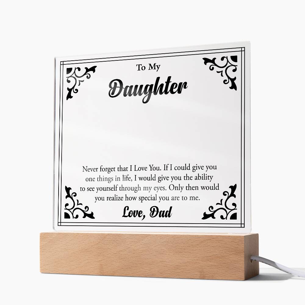 To My Beloved Daughter, Always Shine Bright"