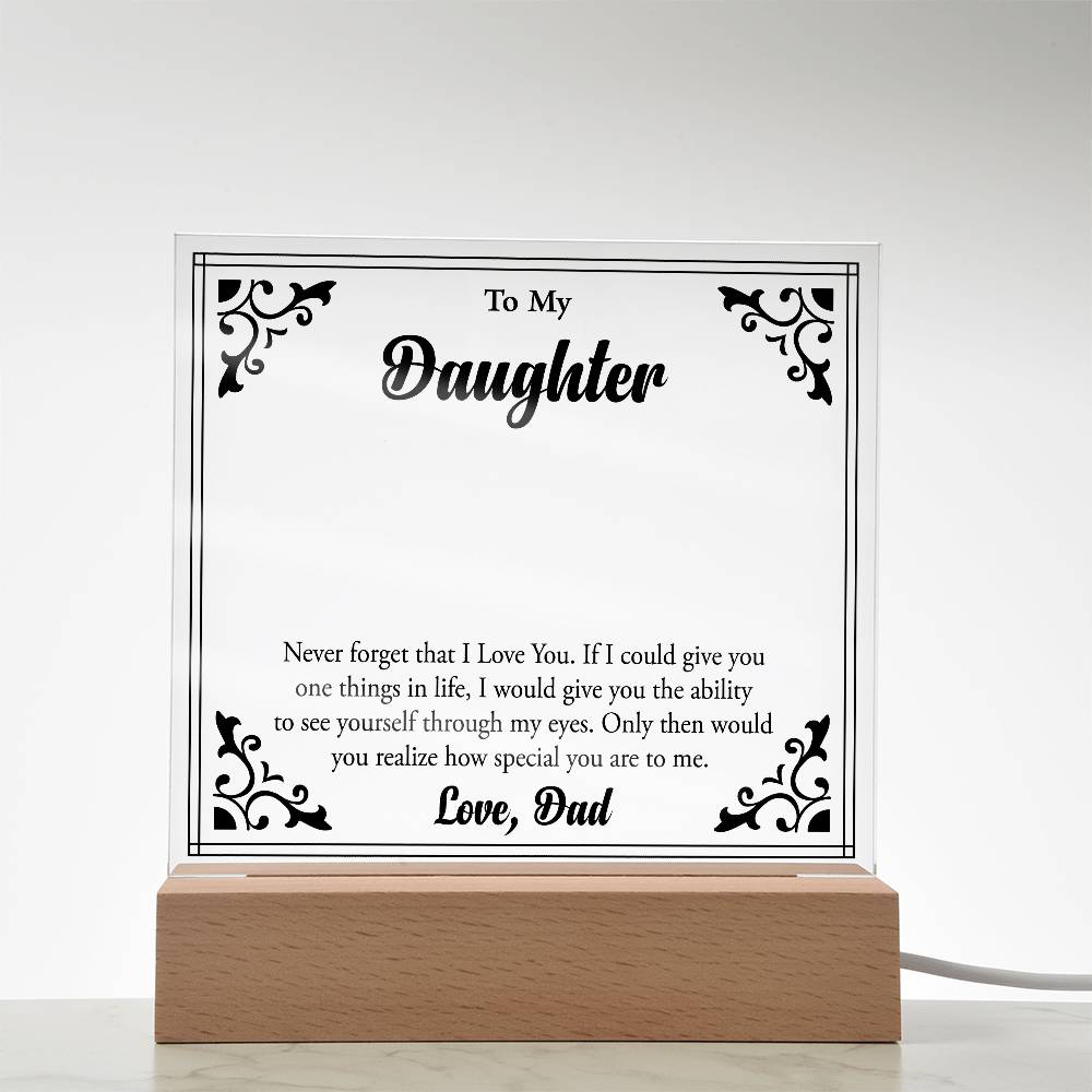 To My Beloved Daughter, Always Shine Bright"
