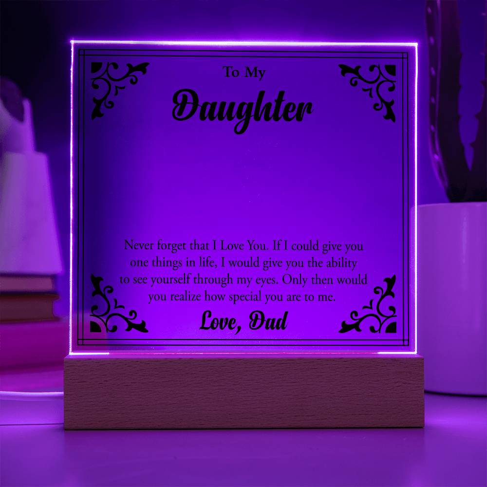 To My Beloved Daughter, Always Shine Bright"