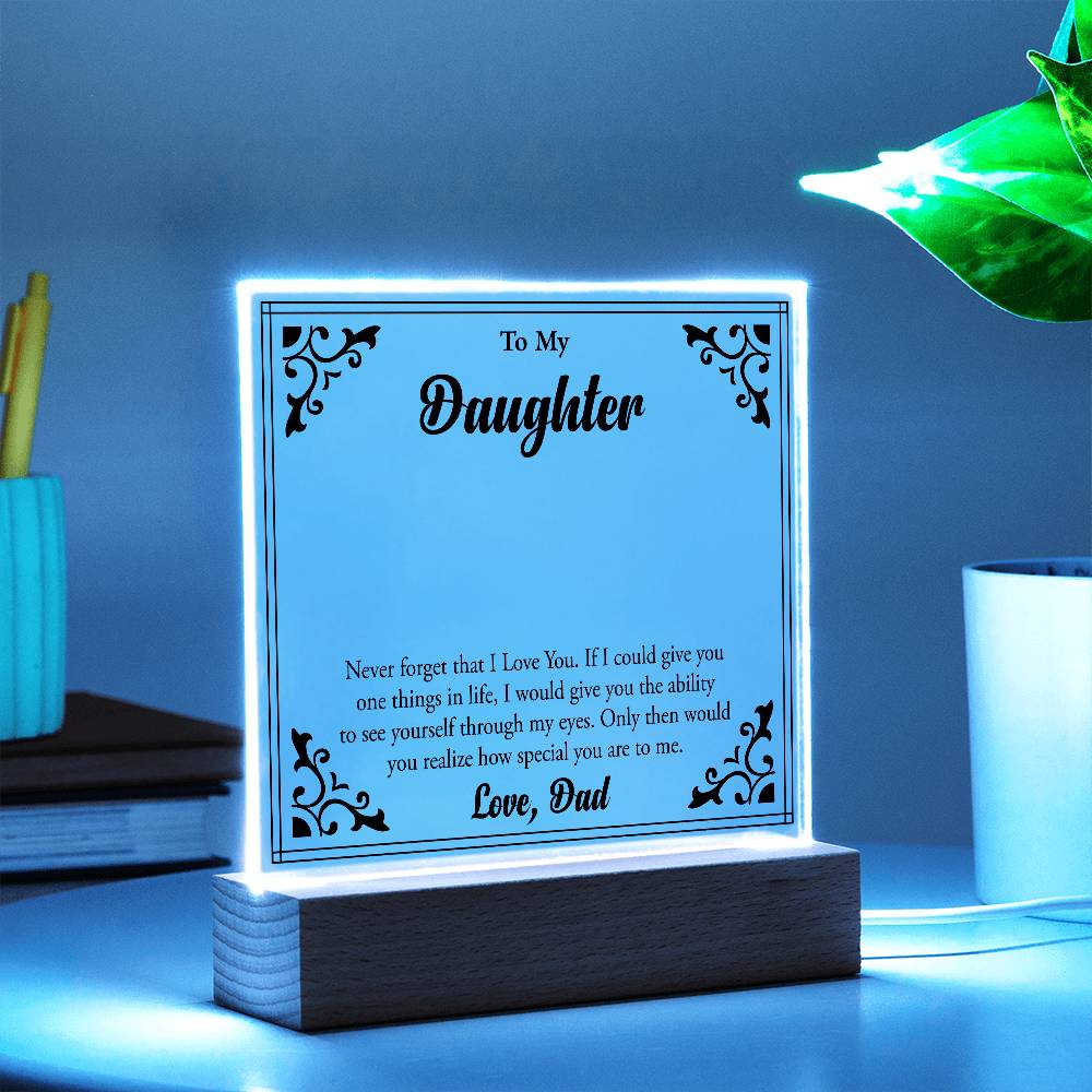 To My Beloved Daughter, Always Shine Bright"