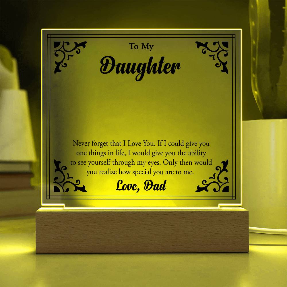 To My Beloved Daughter, Always Shine Bright"