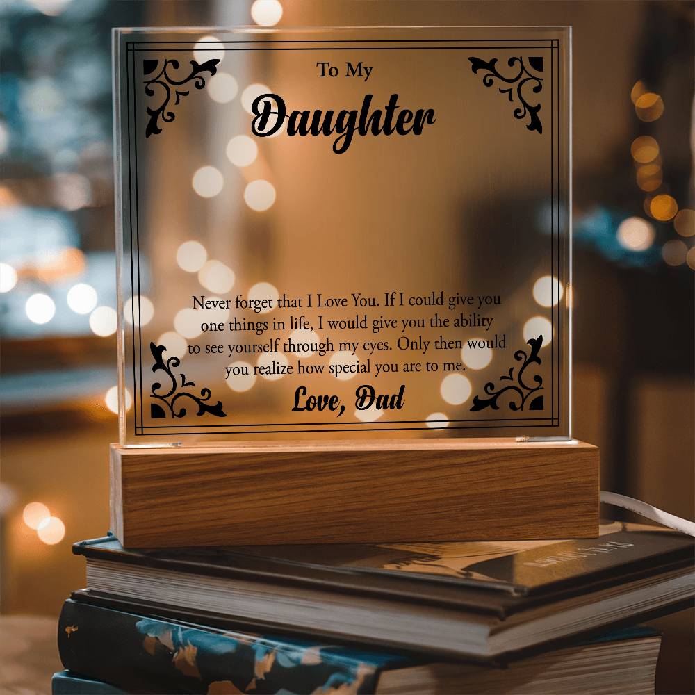 To My Beloved Daughter, Always Shine Bright"