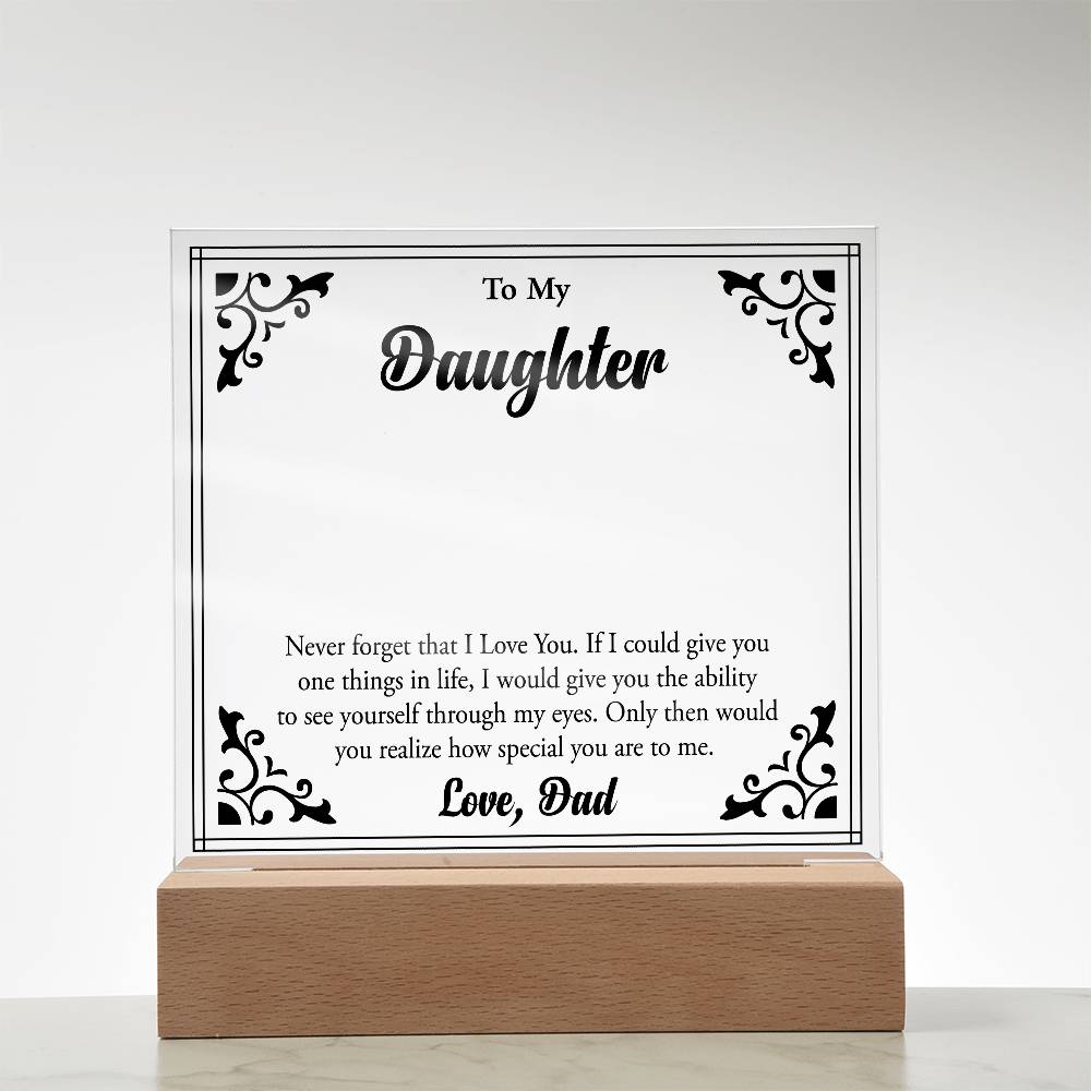 To My Beloved Daughter, Always Shine Bright"
