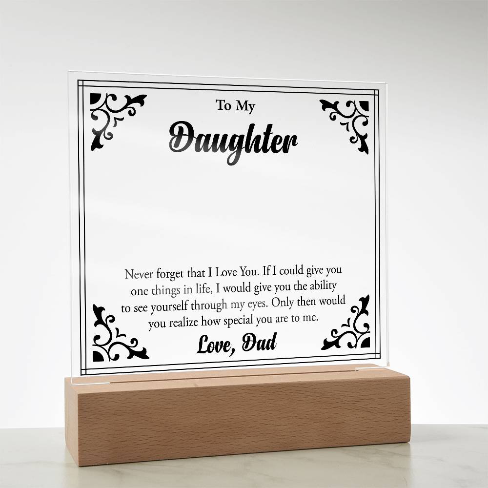 To My Beloved Daughter, Always Shine Bright"