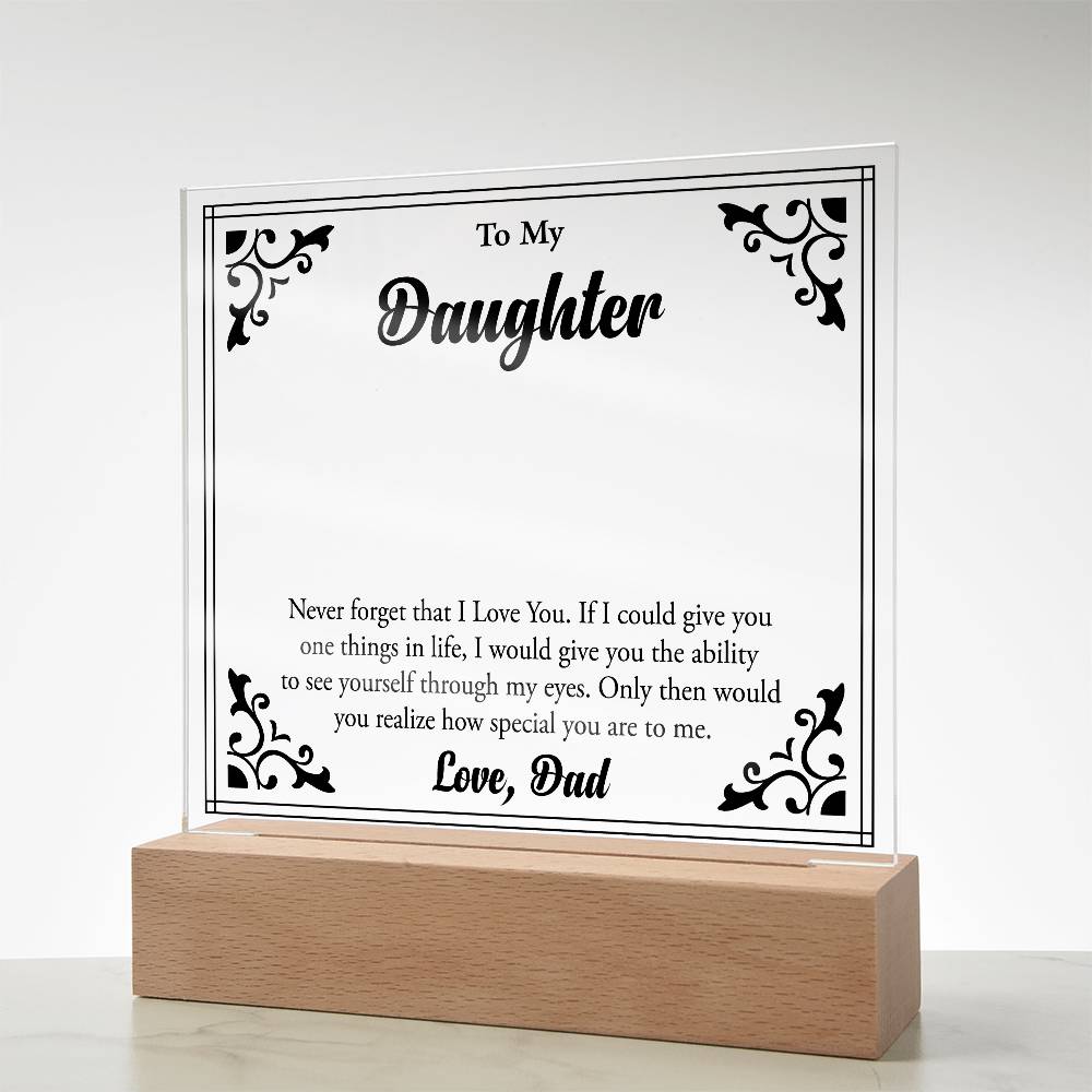 To My Beloved Daughter, Always Shine Bright"