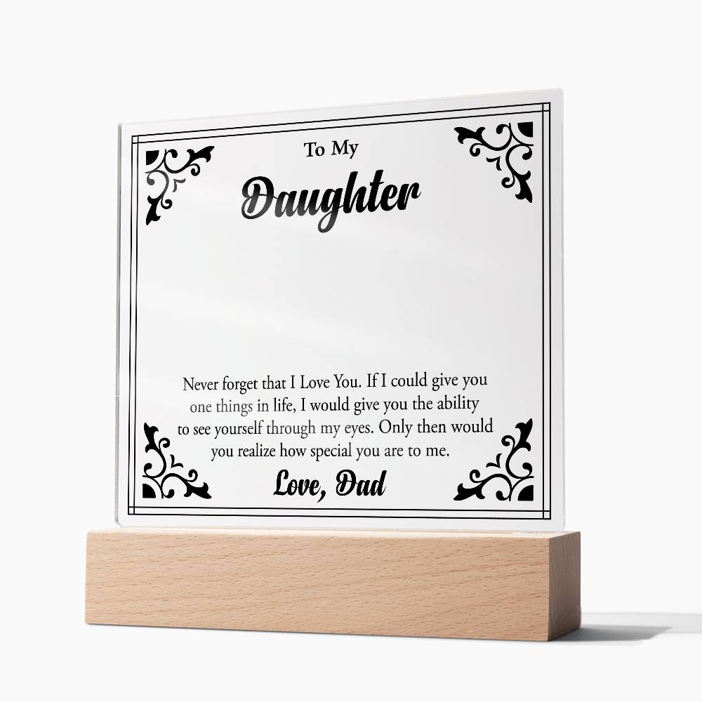 To My Beloved Daughter, Always Shine Bright"