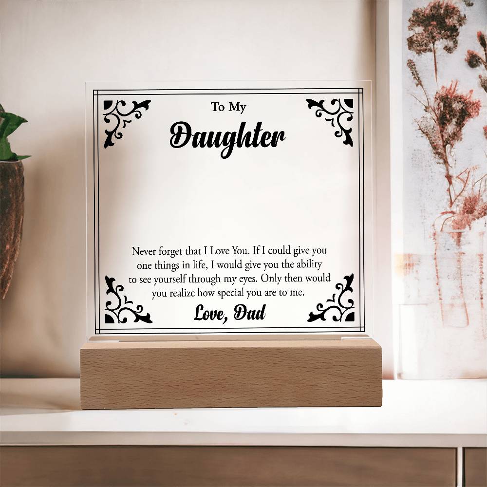 To My Beloved Daughter, Always Shine Bright"