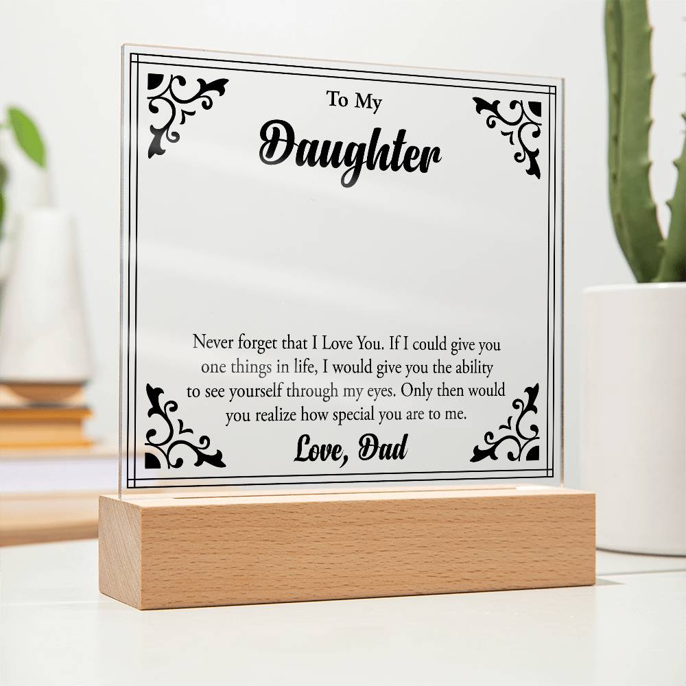 To My Beloved Daughter, Always Shine Bright"