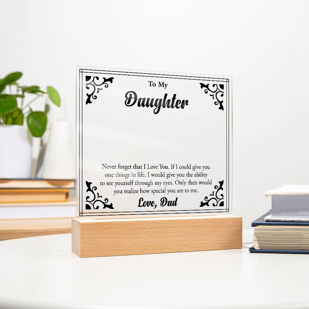 To My Beloved Daughter, Always Shine Bright"