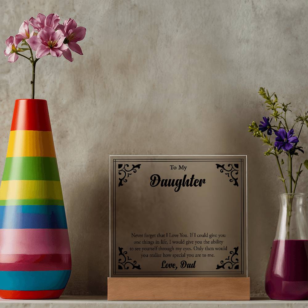 To My Beloved Daughter, Always Shine Bright"