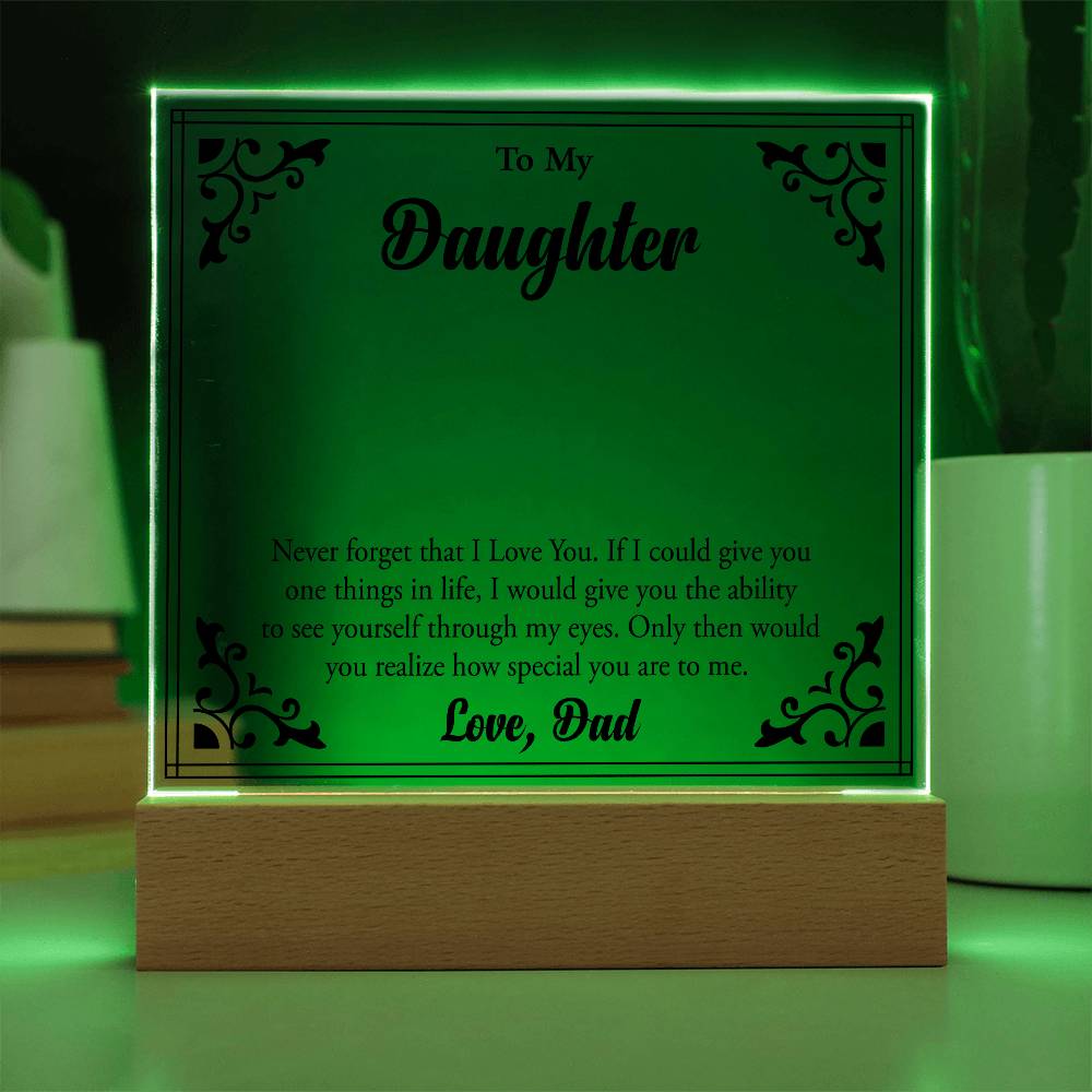 To My Beloved Daughter, Always Shine Bright"