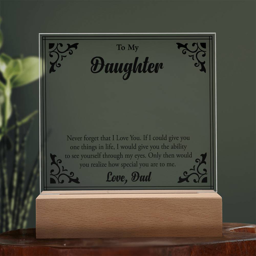 To My Beloved Daughter, Always Shine Bright"