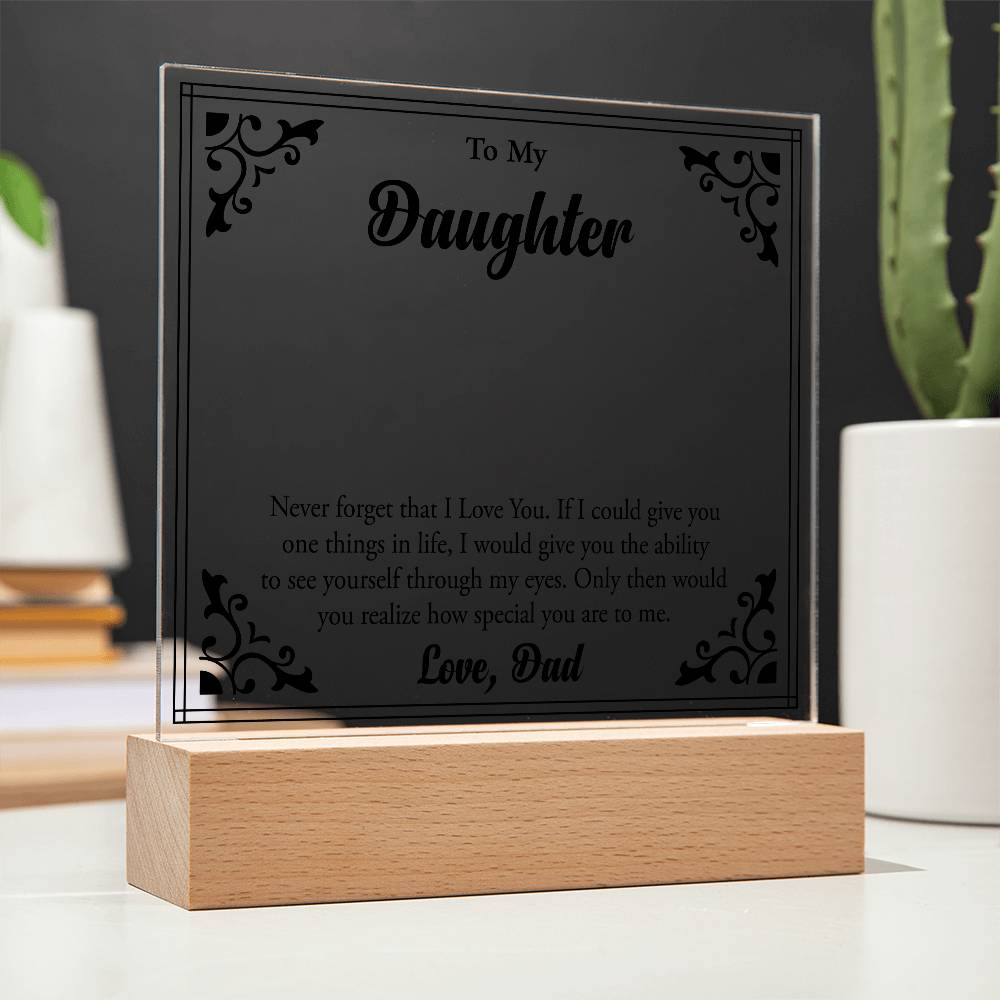 To My Beloved Daughter, Always Shine Bright"