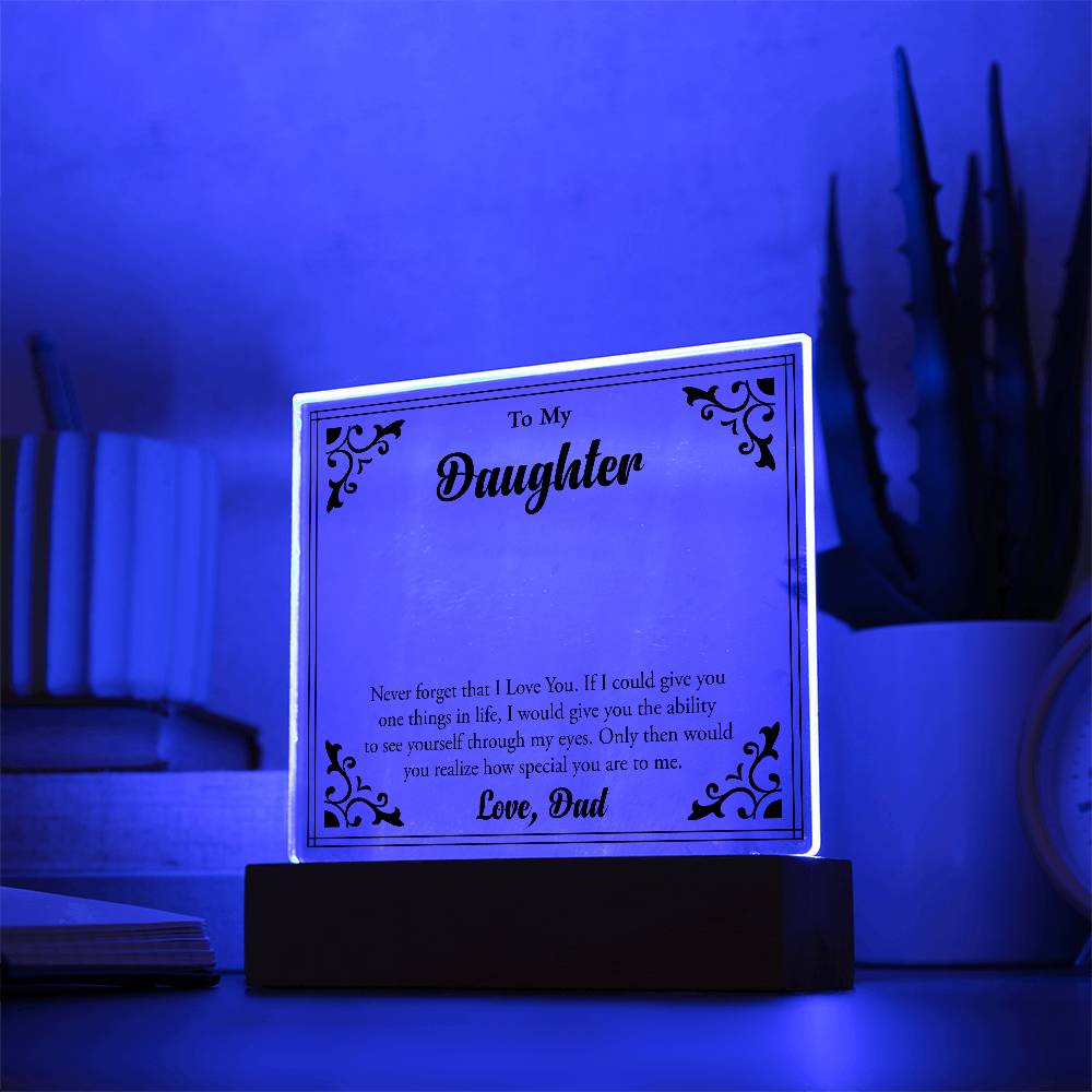 To My Beloved Daughter, Always Shine Bright"