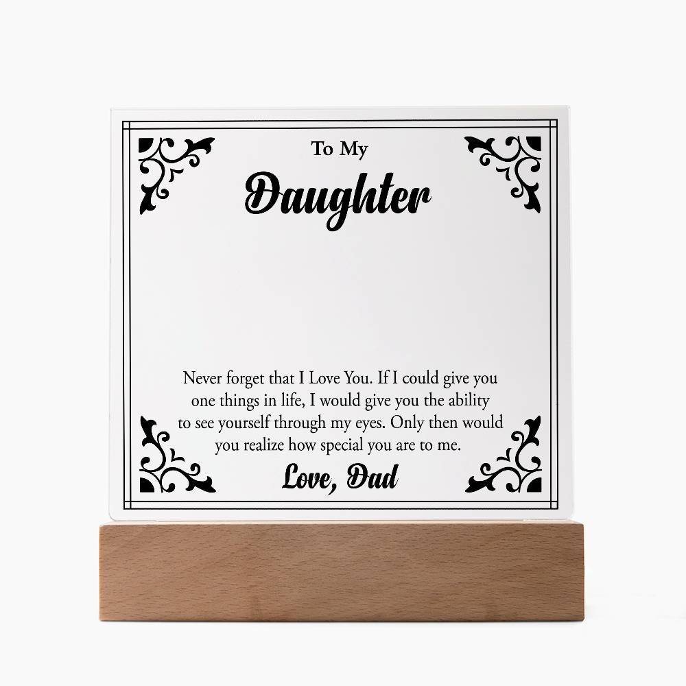 To My Beloved Daughter, Always Shine Bright"