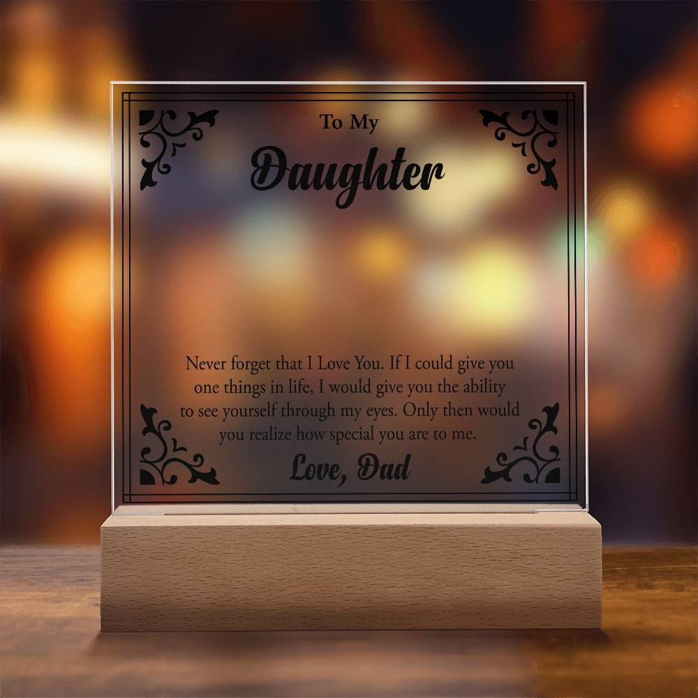 To My Beloved Daughter, Always Shine Bright"
