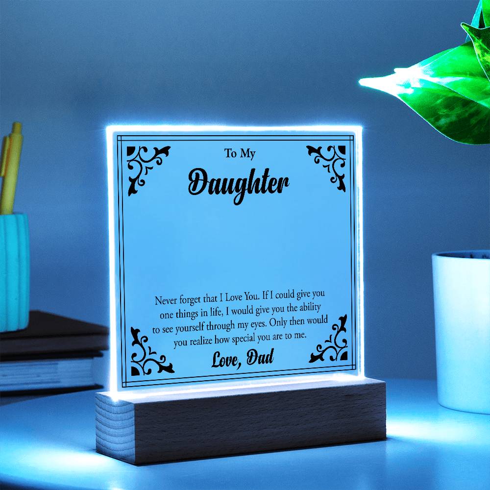 To My Beloved Daughter, Always Shine Bright"
