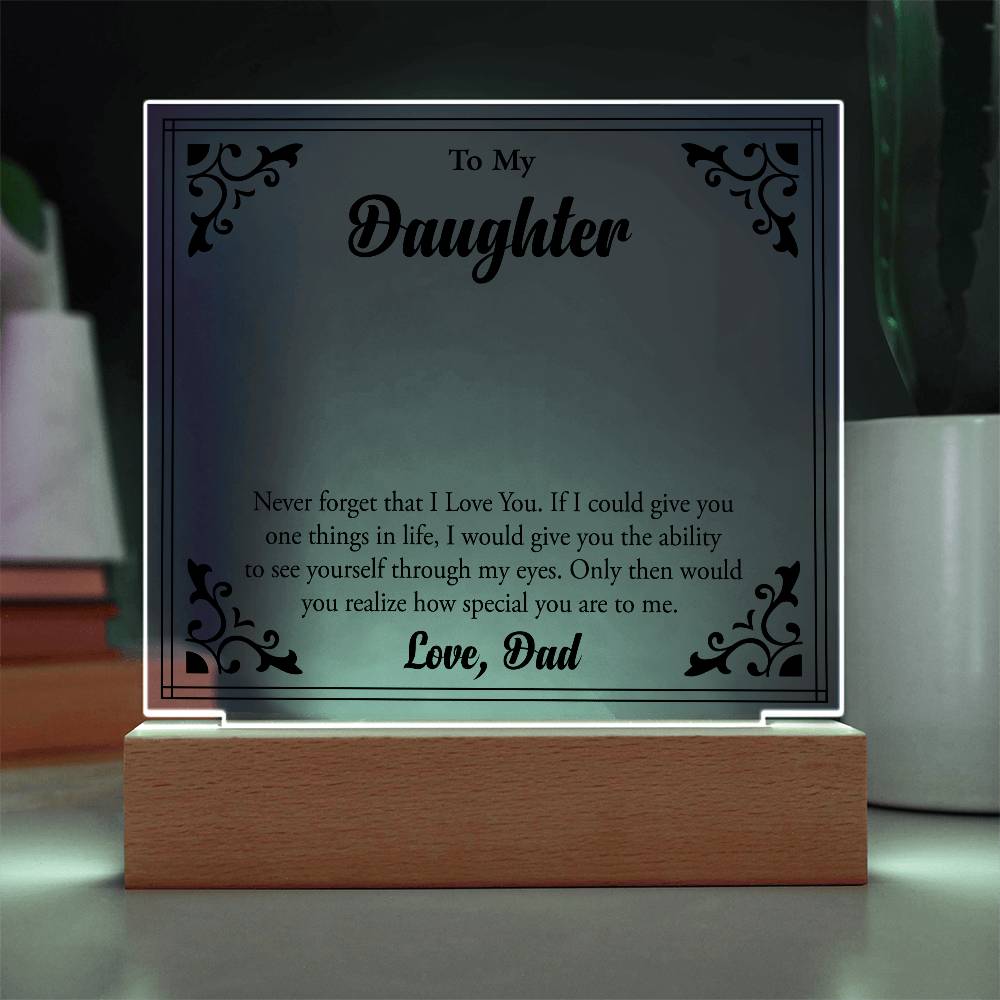 To My Beloved Daughter, Always Shine Bright"