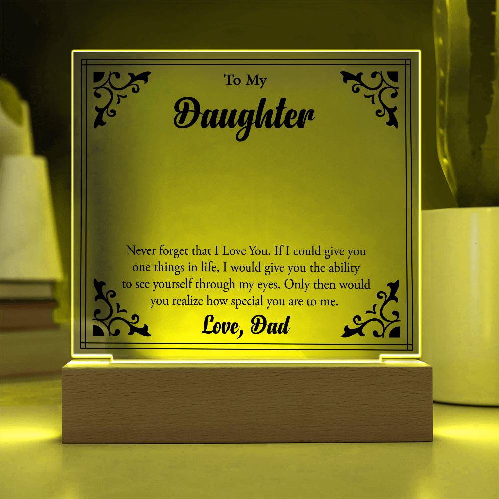 To My Beloved Daughter, Always Shine Bright"