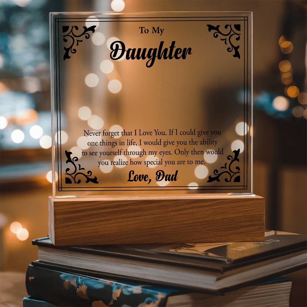 To My Beloved Daughter, Always Shine Bright"