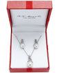 Cultured Freshwater Pearl & Diamond Accent Pendant Necklace + Earrings