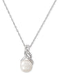 Cultured Freshwater Pearl & Diamond Accent Pendant Necklace + Earrings