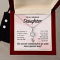 To My Bonus Daughter Necklace Birthday Daughter Jewelry Stepdaughter Gift Sentimental With Message Card Bonus mom necklace Daughter in law