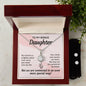 To My Bonus Daughter Necklace Birthday Daughter Jewelry Stepdaughter Gift Sentimental With Message Card Bonus mom necklace Daughter in law