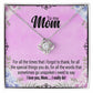To My Mom Necklace Mother's Day Gifts Christmas Gifts Mom Gift from Son Present For Mom Custom Jewelry Case Mom Birthday Gift Mothers