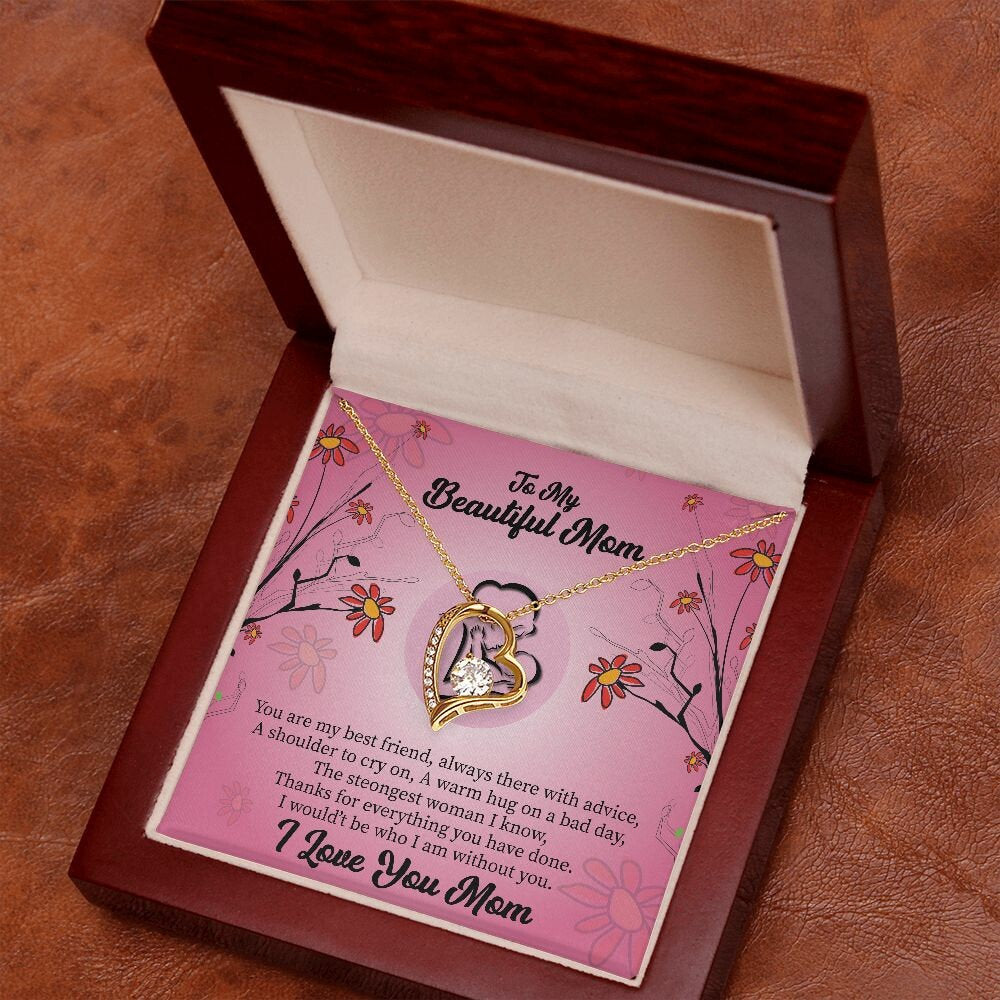 To My Beautiful Mom Necklace, Mom Necklace, Mom Birthday Gift from Daughter, Mom Gift From Son, Mother's Day Gifts, Christmas Gifts