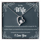 To My Wife Necklace, Romantic Wife Jewelry, Necklace for Wife, Anniversary Gift, Wife Birthday Gift, Mothers Day Gift for Wife from Husband