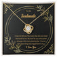To My Soulmate Gift For Wife Girlfriend Fiancée Wife Anniversary Heart Knot Necklace Gift Set